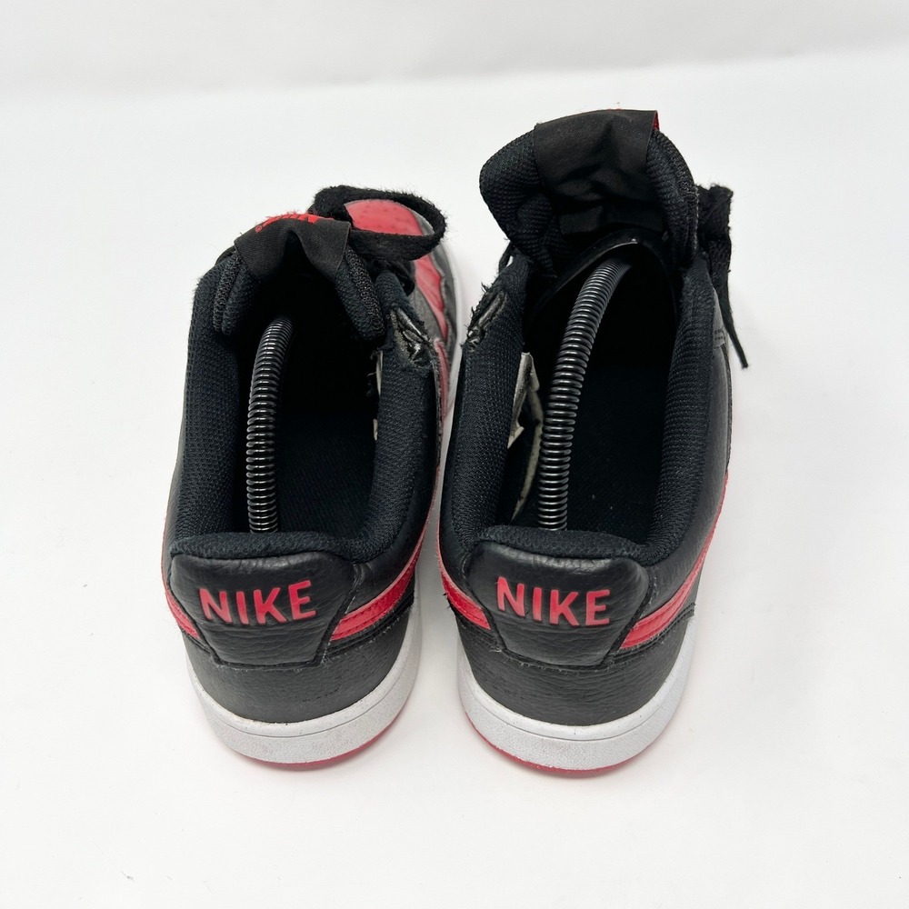 Nike Court Vision Low Next Nature BRED Mens Size 9 Black Red FJ0685-010 READ - Picture 6 of 14